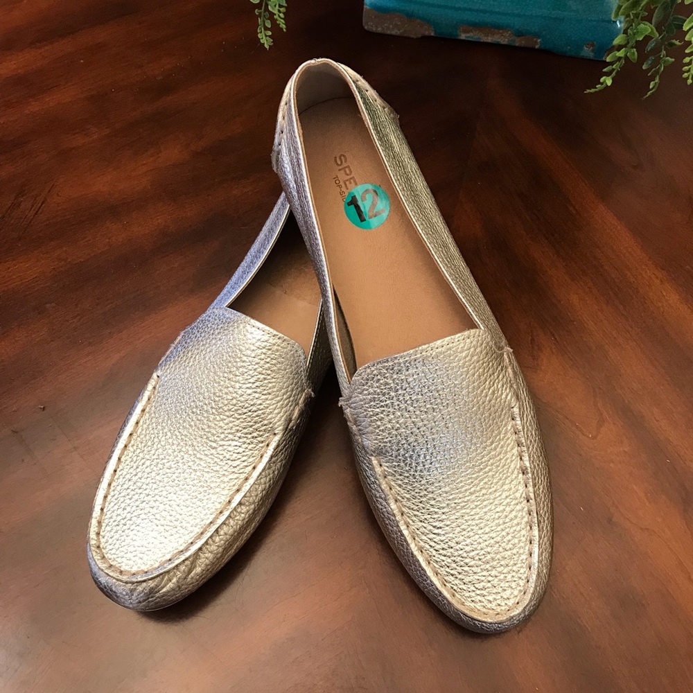 Sperry Topsider New Gold Leather Loafers 12M